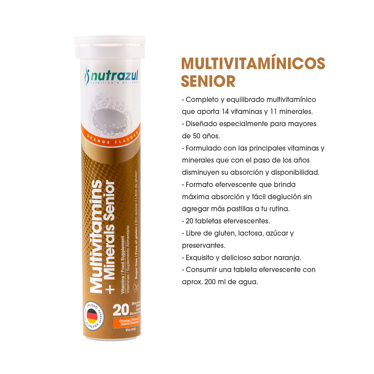 PACK SUPLEMENTOS NUTRAZUL 3 MULTIVITAMINICOS SENIOR TABLETAS + 3 VIT D3 800 UI - 5