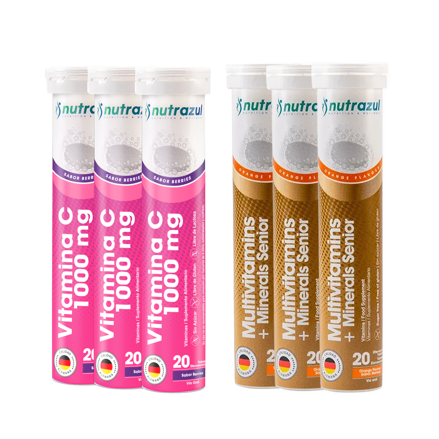VITAMINA C 1000 MG (3) - MULTIVITAMINICO SENIOR (8)-PACK 6 U. - 1