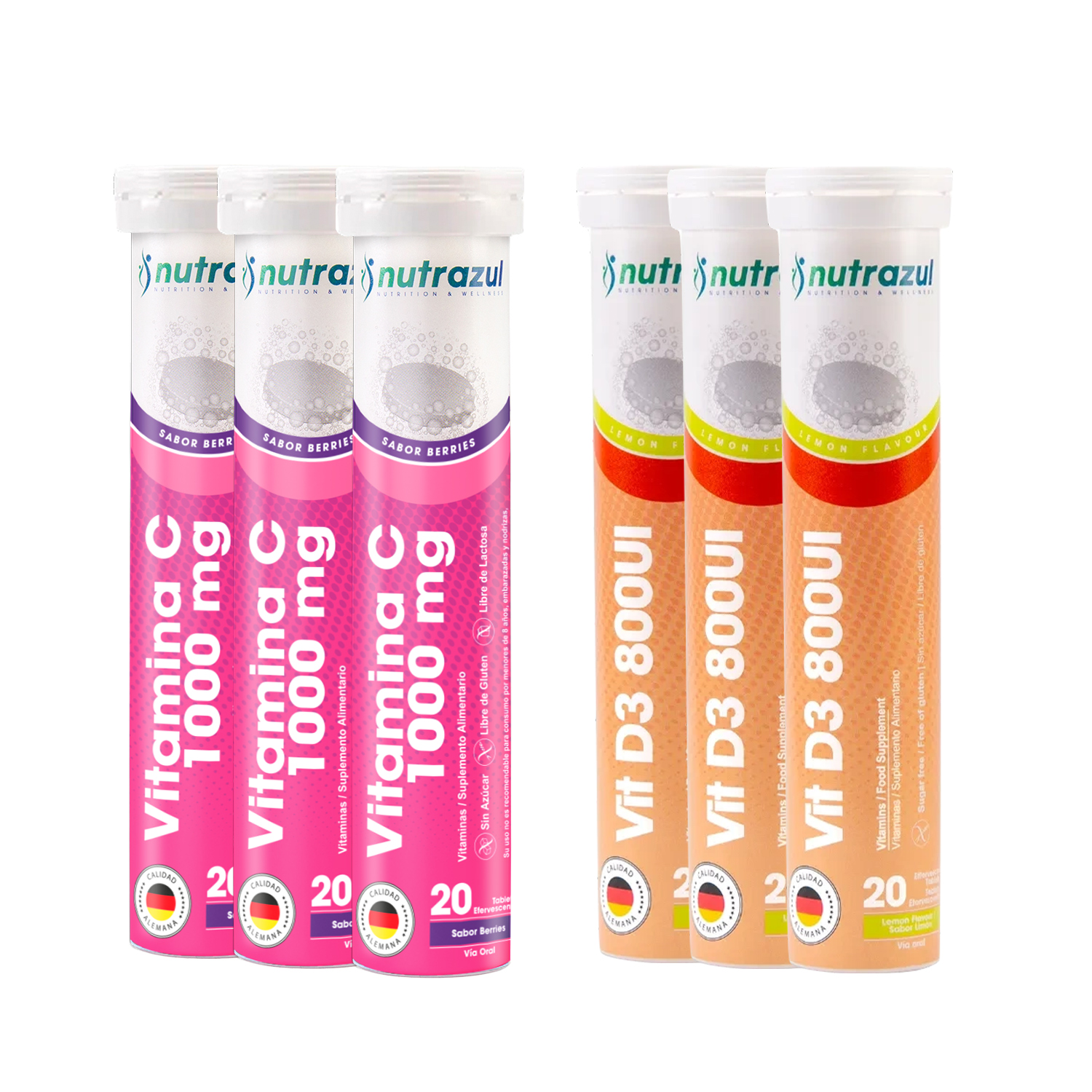 VITAMINA C 1000 MG(3) + VITAMINA D3 (3) - PACK 6 U - 1