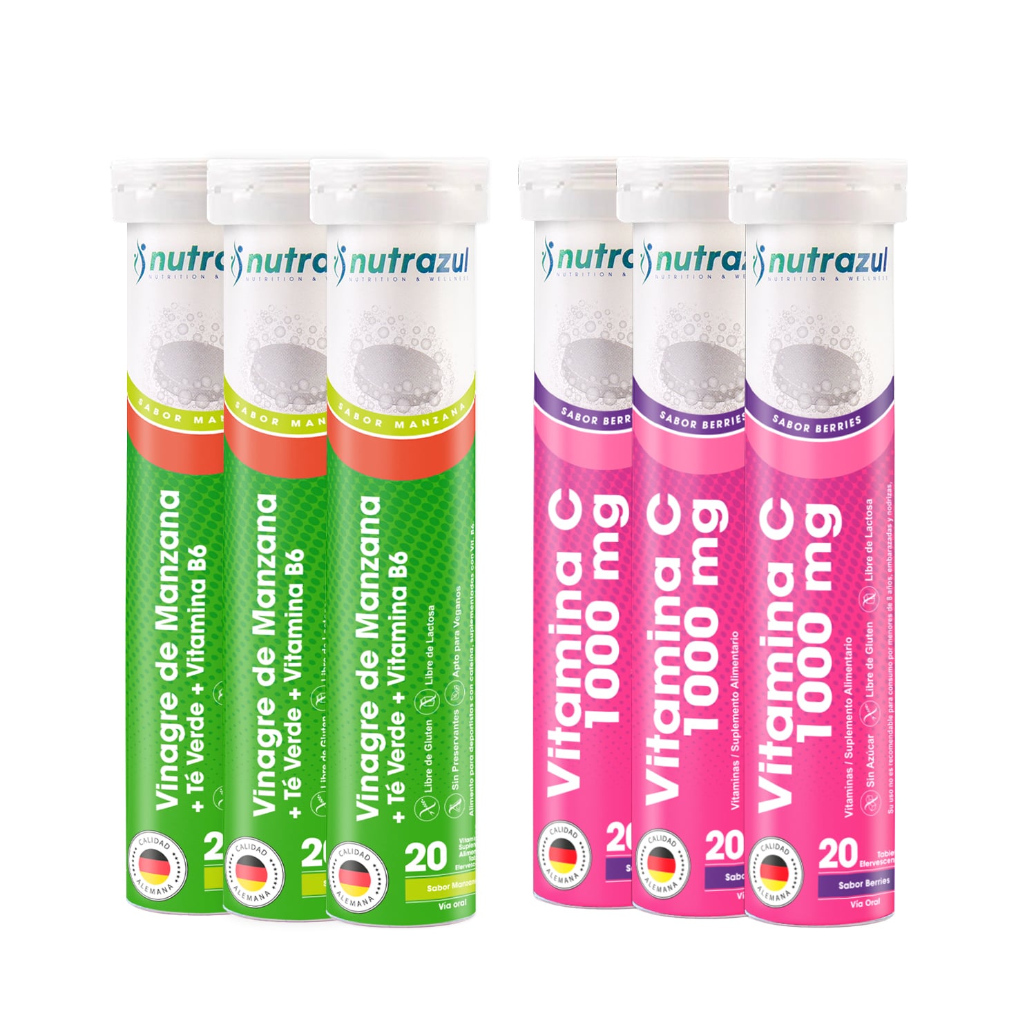 VITAMINA C 1000 MG 83) + VINAGRE DE MANZANA (3) - PACK 6 - 1