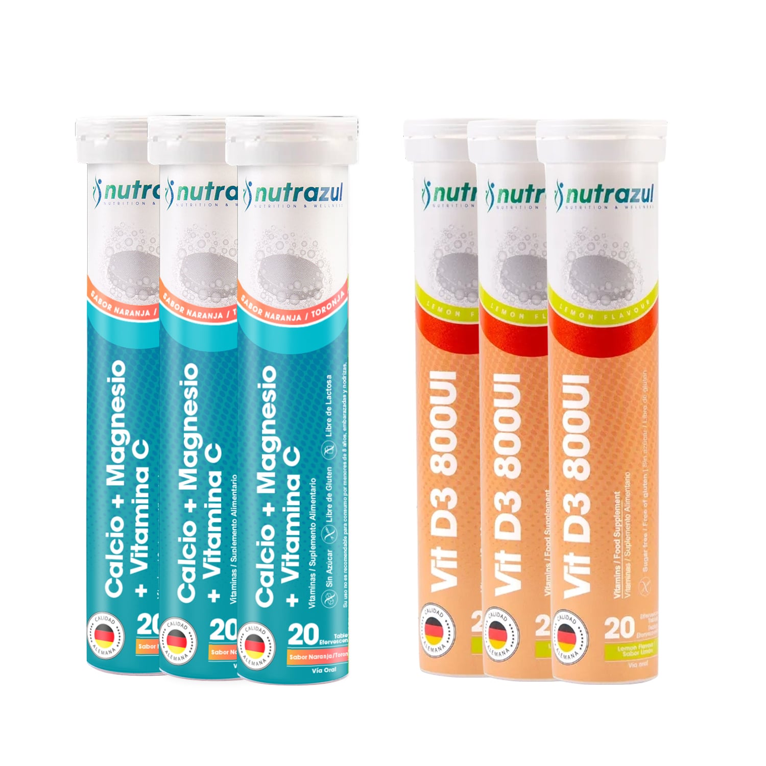 CALCIO -MAGNESIO (3) + VITAMINA D3 (3) - PACK 6 - 1