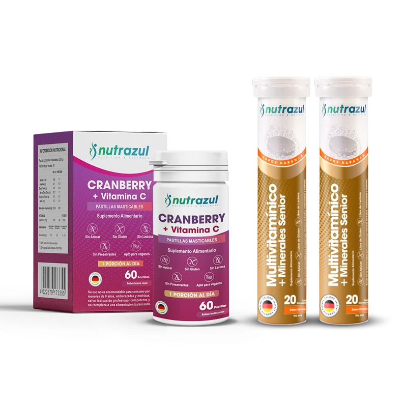 CRANBERRY VIT C + MULTIVITAMINICO SENIOR -PACK 3 - 1