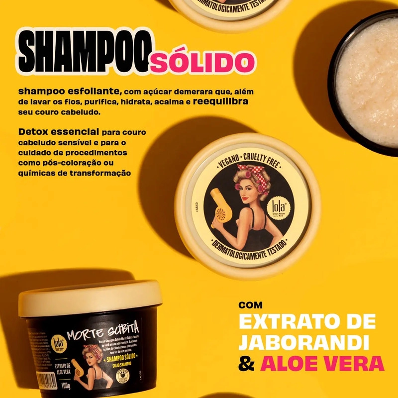 SHAMPOO SOLIDO SUPERHIDRATANTE (100G) LOLA COSMETICS - 2