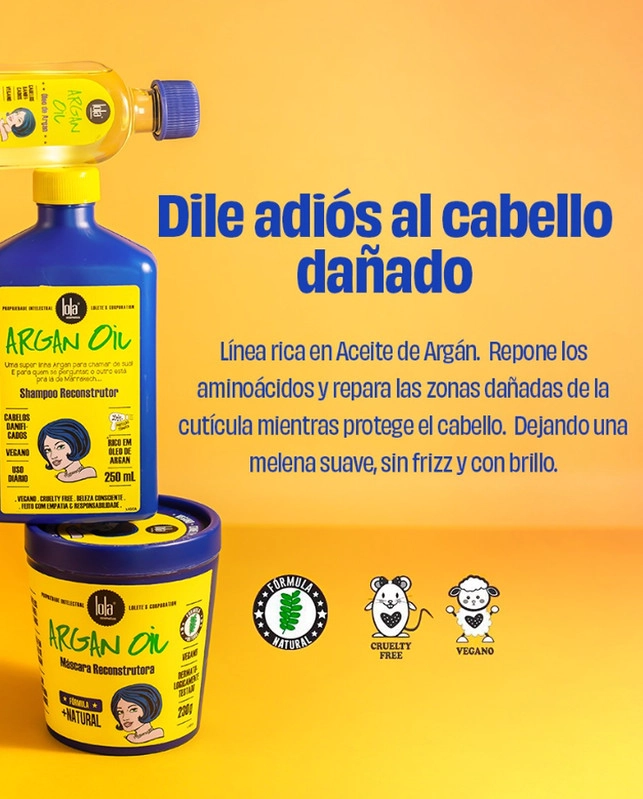 SHAMPOO ARGAN RECONSTRUCTIVO LOLA COSMETICS - 2