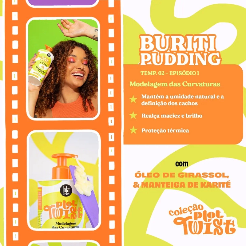 CREMA PARA PEINAR PLOT TWIST BURITI PUDDING 480G LOLA COSMETICS - 2