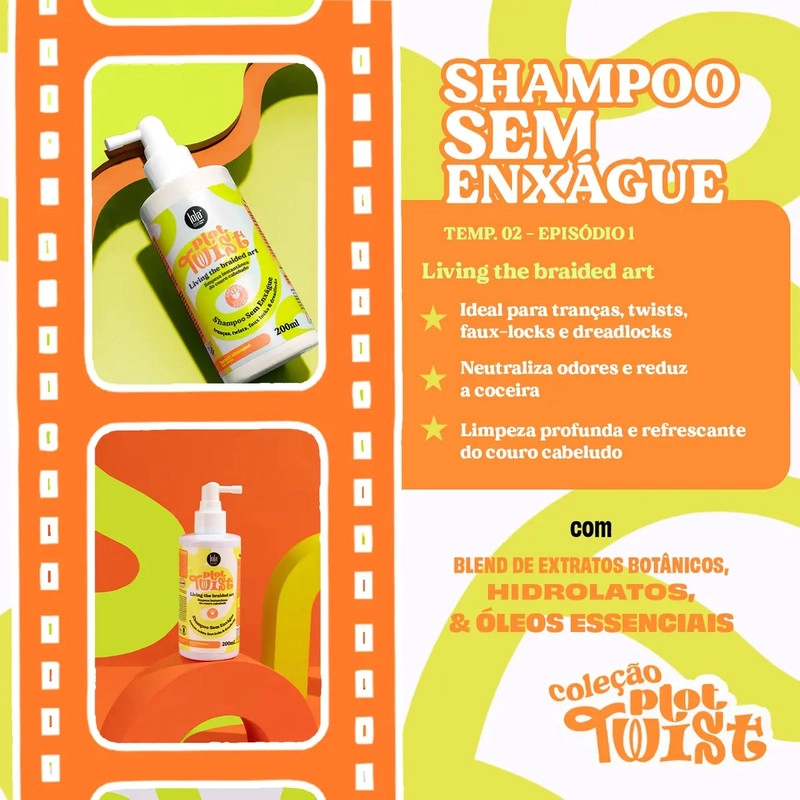 SHAMPOO PLOT TWIST SIN ENJUAGUE 200ML LOLA COSMETICS - 2