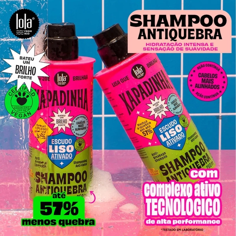 SHAMPOO XAPADINHA ANTIQUIEBRE 250 ML LOLA COSMETICS - 2