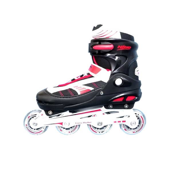 PATIN NITRO 5 EUROLLER REGULABLE ROJO M - 4