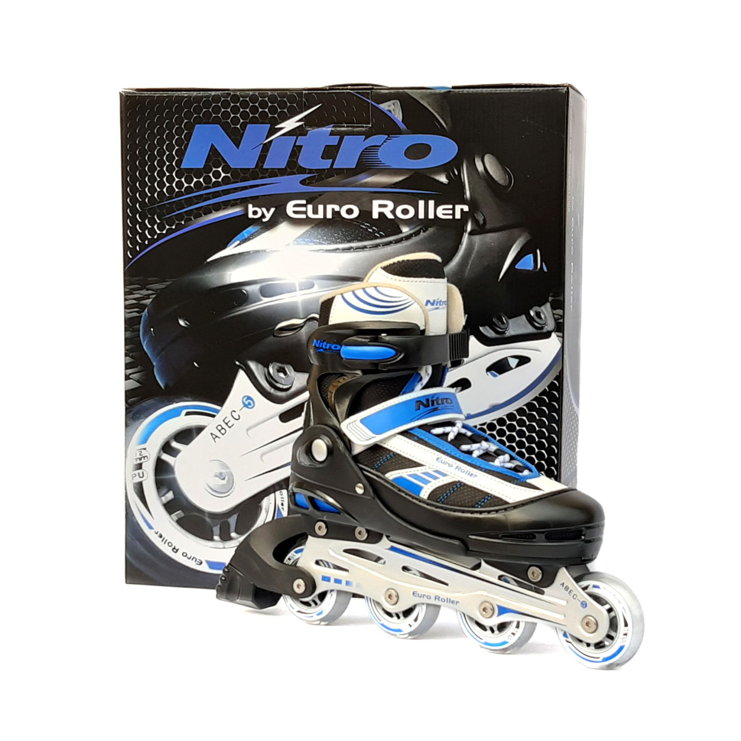 PATIN NITRO 5 EUROLLER REGULABLE AZUL M - 2