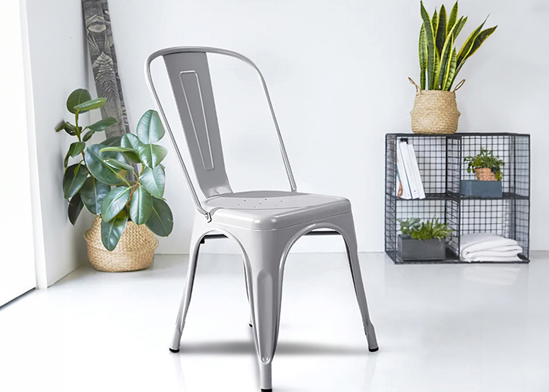 SILLA BAR NOVAHUS TOLIX METAL GRIS - 2