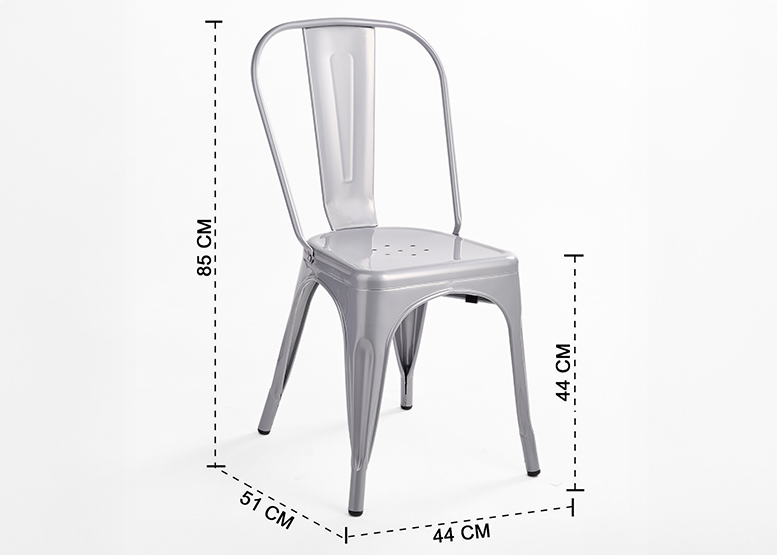 SILLA BAR NOVAHUS TOLIX METAL GRIS - 3