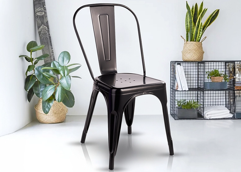 SILLAS NOVAHUS TOLIX VINTAGE NEGRO PACK 4 - 2