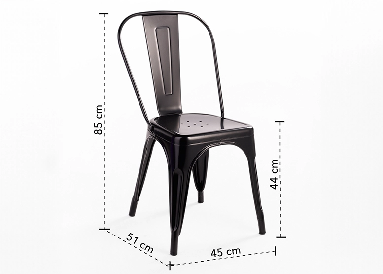 SILLAS NOVAHUS TOLIX VINTAGE NEGRO PACK 4 - 3