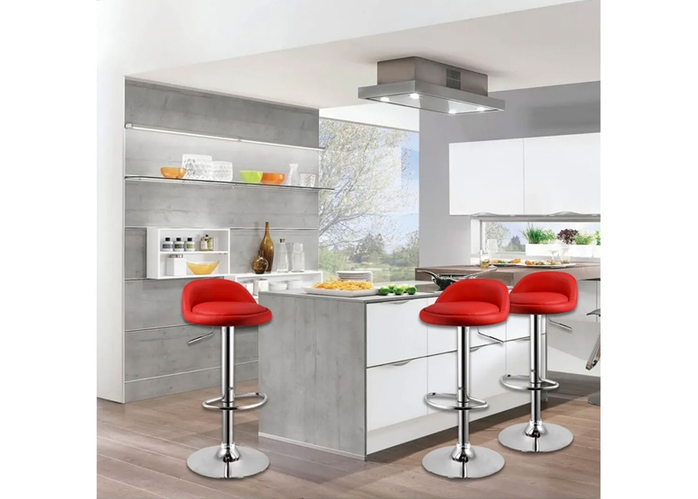 PISO BAR NOVAHUS 52712 ROJO PACK 2 ALTURA REGULABLE - 2