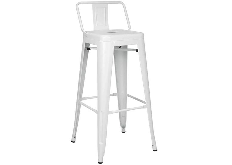 PACK 4 PISO TABURETE TOLIX RESPALDO BLANCO - 5