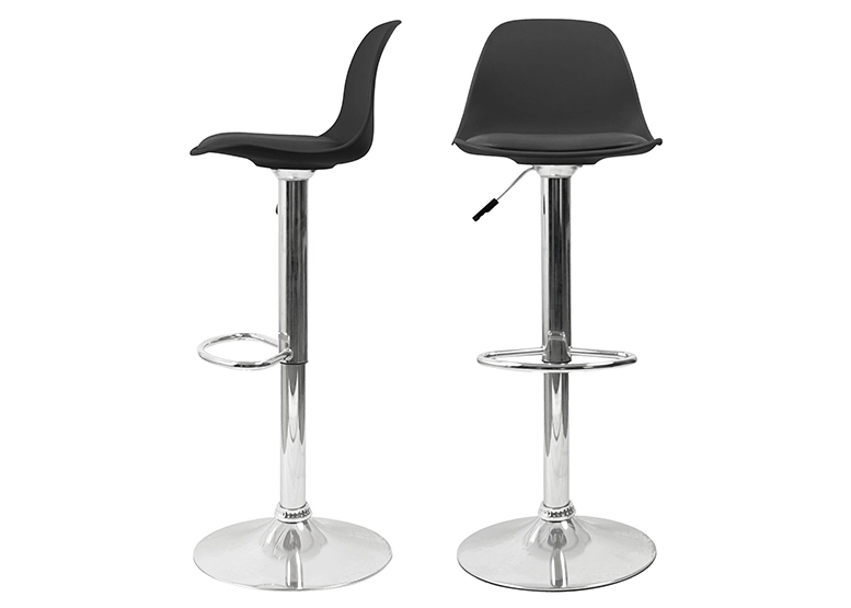 Pack 2 Sillas Altas De Bar Orlando-T Negro - 4
