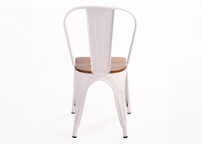 PACK 4 SILLAS NOVAHUS TOLIX BLANCO ASIENTO MADERA - 8