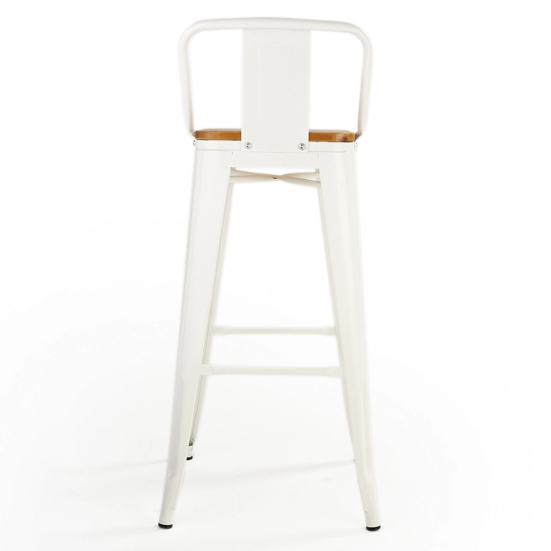 PACK 4 PISOS BAR TOLIX ASIENTO MADERA BLANCO - 3