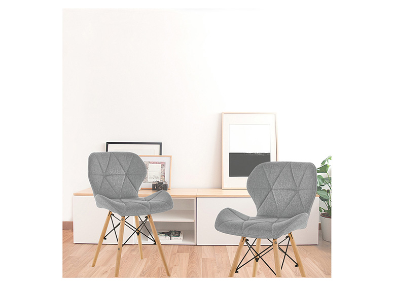PACK 4 SILLAS EAMES ACOLCHADAS TELA LINO - 2