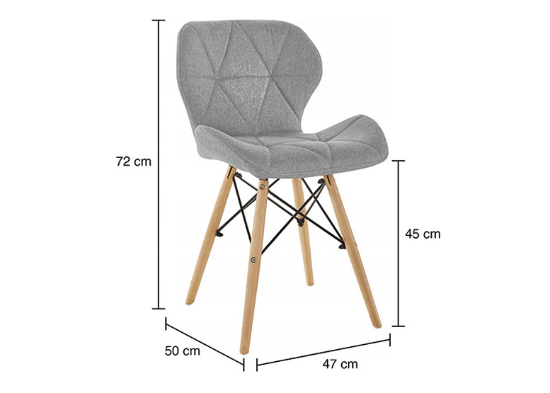 PACK 4 SILLAS EAMES ACOLCHADAS TELA LINO - 3