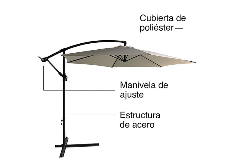 QUITASOL LATERAL 3M BEIGE - 4