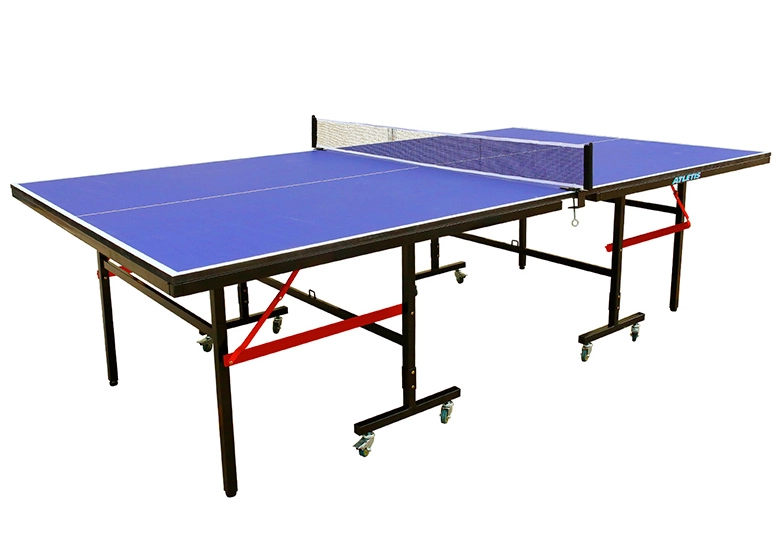 MESA DE PING PONG ATLETIS ACERO 76 CM X 274 CM PLEGABLE PROFESIONAL AZUL - 1