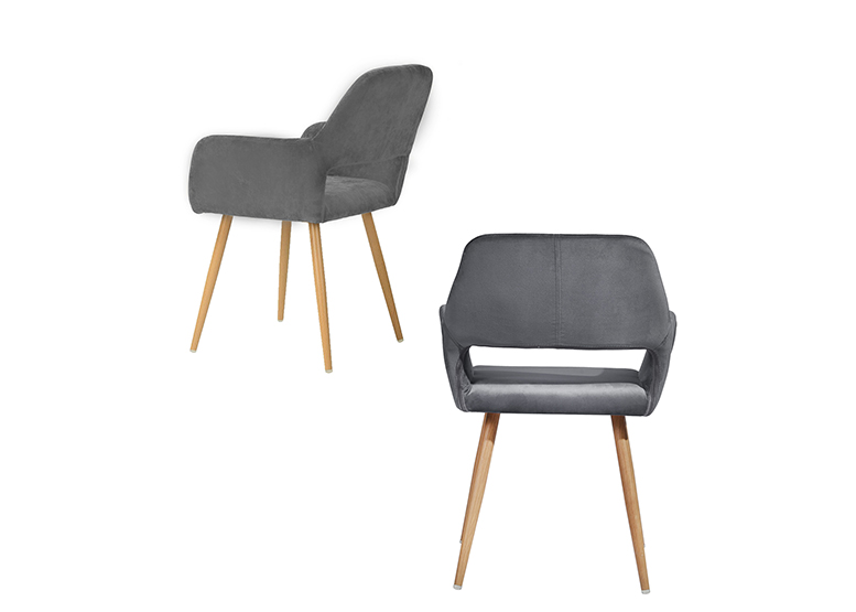 SILLA COMEDOR NOVAHUS SITIAL CROMWELL GRIS - 4