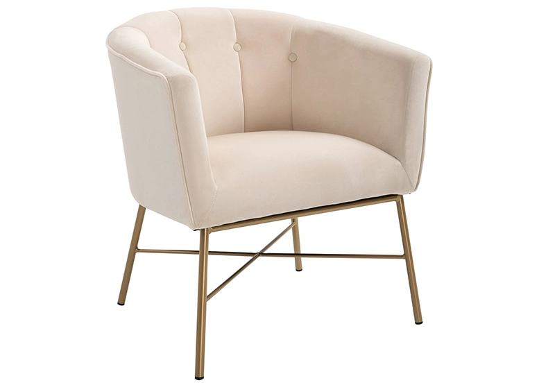 POLTRONA NOVAHUS 1319550 SITIAL TERCIOPELO NAVONA BEIGE - 1