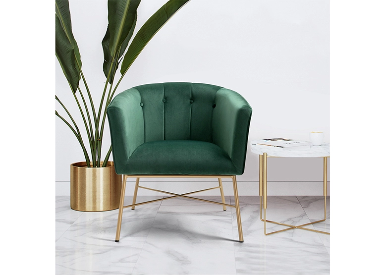 POLTRONA NOVAHUS 1319552 SITIAL TERCIOPELO NAVONA VERDE - 2
