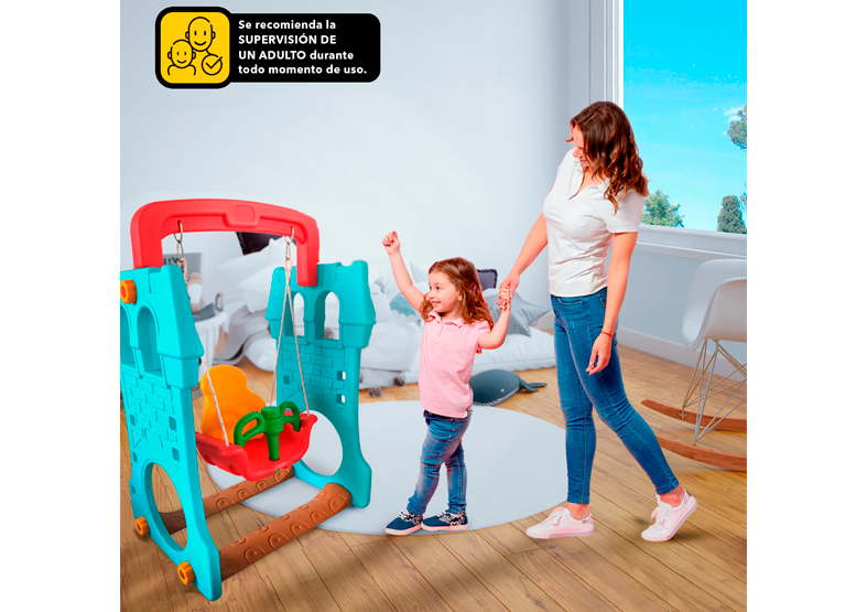 CASTILLO GO FUN COLUMPIO INFANTIL CELESTE - 2