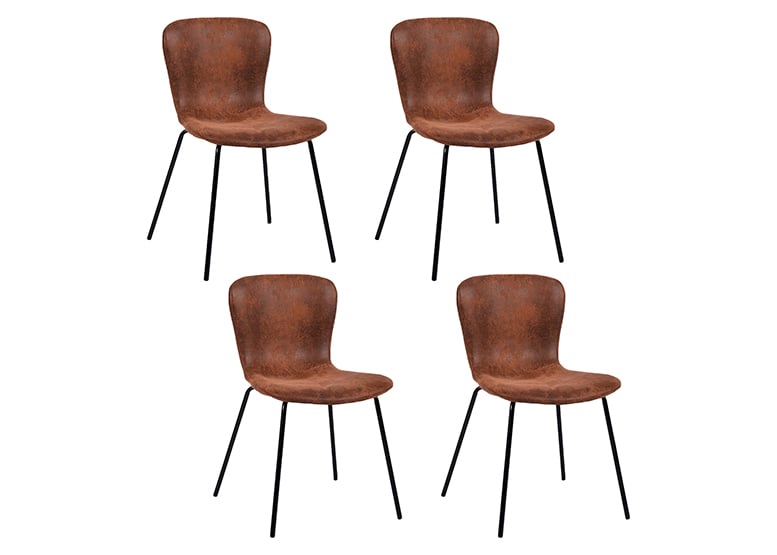 PACK 4 SILLAS DE COMEDOR CITRINO CAFÉ - 1