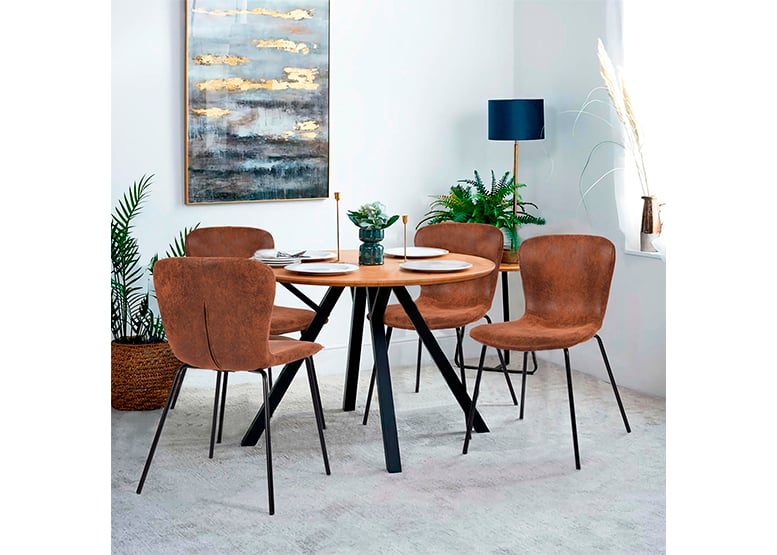 PACK 4 SILLAS DE COMEDOR CITRINO CAFÉ - 2