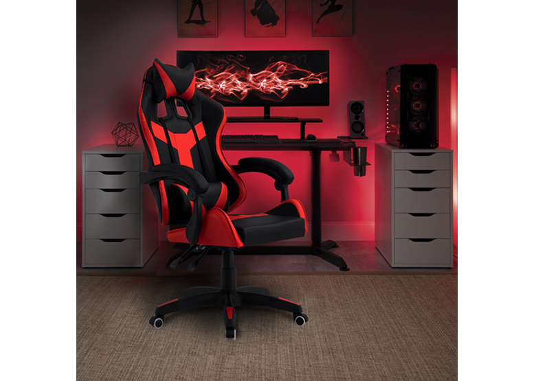 SILLA GAMER RACING MULTIFUNCIONAL ROJO - 2