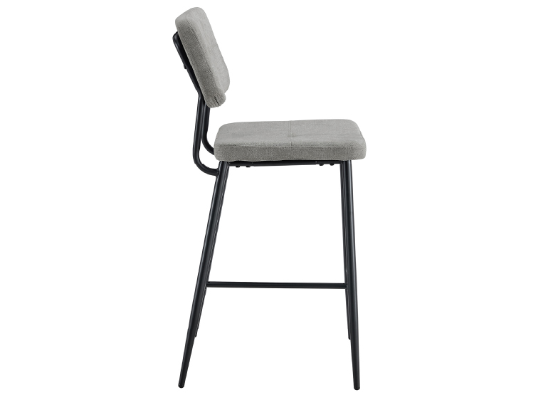 PACK 2 PISO BAR ESPALDAR ACOLCHADO GRIS - 4