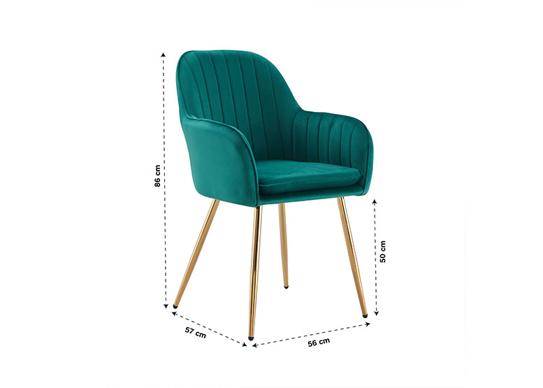 SILLAS COMEDOR NOVAHUS 56394 VERDE PACK 2 SITIAL ALESSANDRO - 3