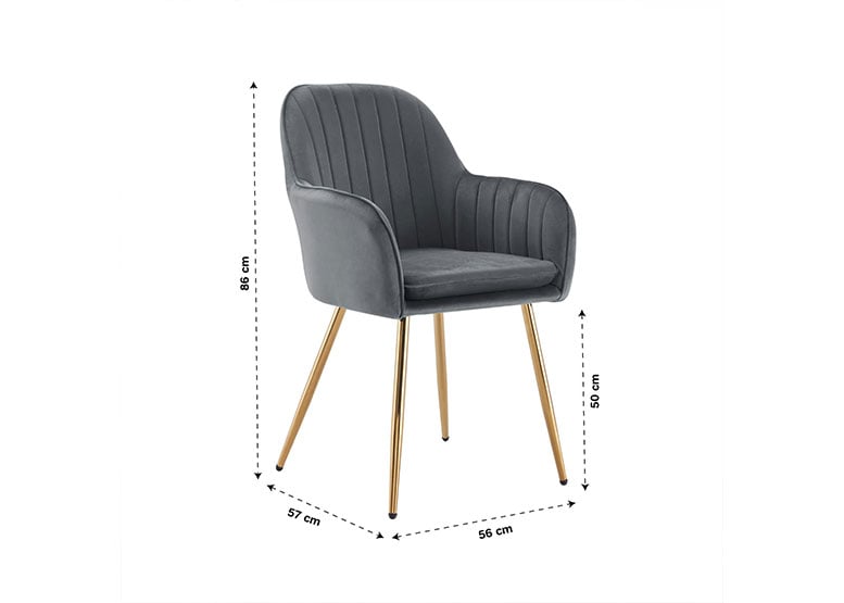 SILLAS COMEDOR NOVAHUS 56395 GRIS PACK 2 SITIAL ALESSANDRO - 3