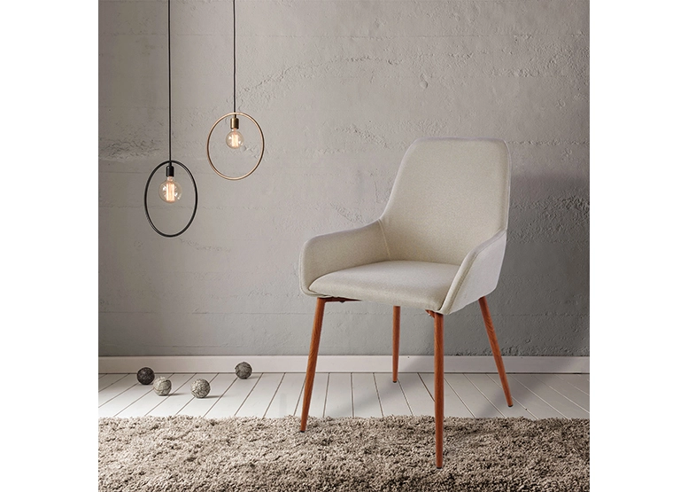 SILLAS COMEDOR NOVAHUS MARGARET LINO BEIGE PACK 2 - 2