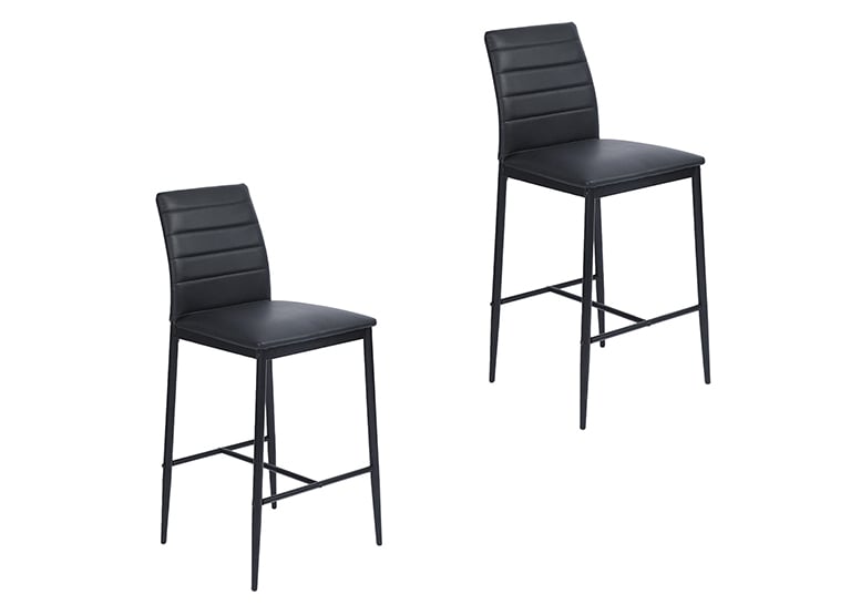 SILLAS BAR NOVAHUS BOSTON NEGRO PACK 2 - 1
