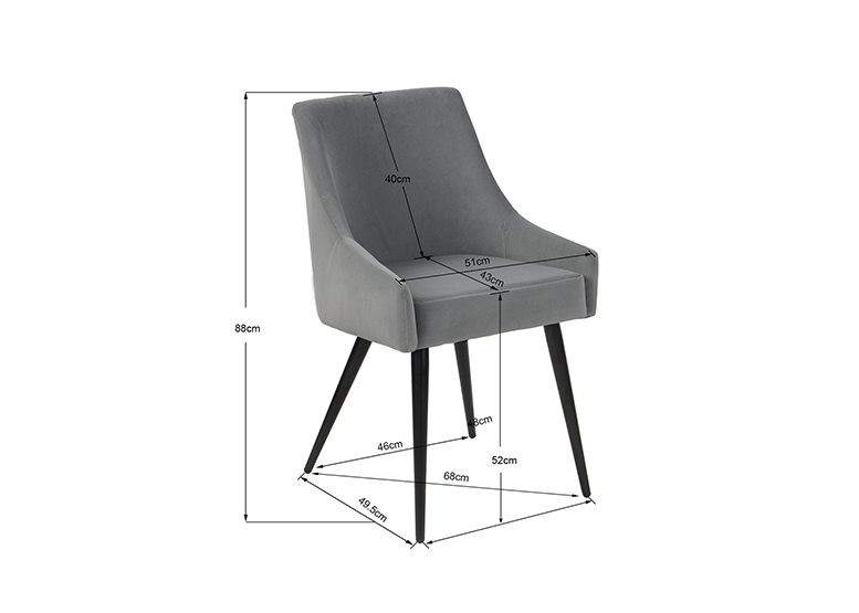 PACK 2 SILLAS COMEDOR JEAN GRIS - 3
