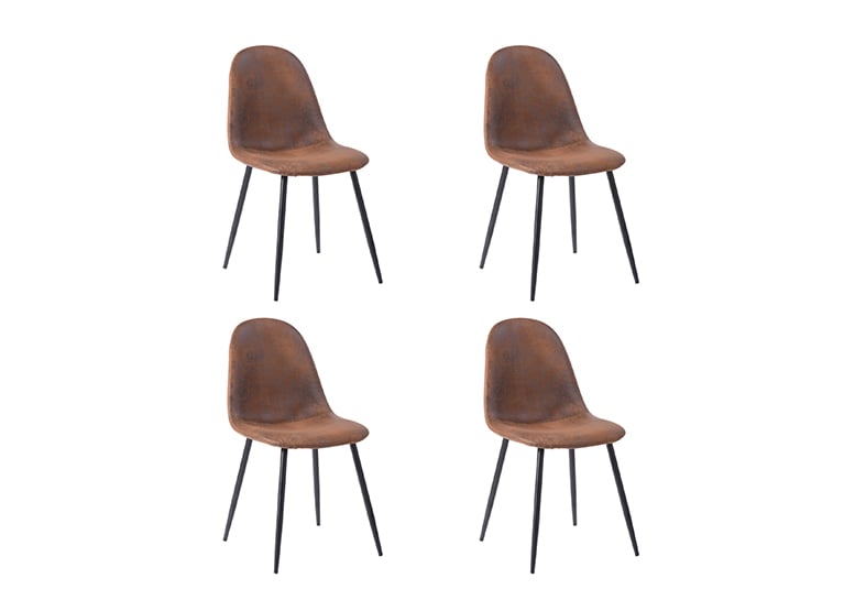 SILLAS COMEDOR NOVAHUS CHARLESTON CAFÉ PACK 4 - 1