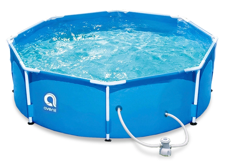 PISCINA AVENLI 76X300 CM CON FILTRO 4383 L CELESTE - 1