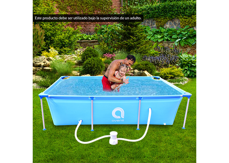 PISCINA ESTRUCTURAL AVENLI 66X179X258 CM CON FILTRO 2612 L - 2