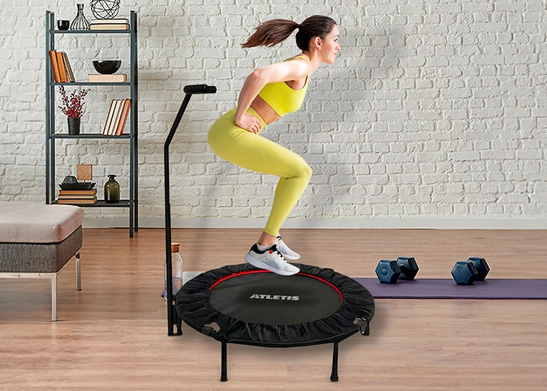 TRAMPOLÍN CON BARRA ATLETIS 1598550 1,02 METROS PRO FITNESS NEGRO - 6