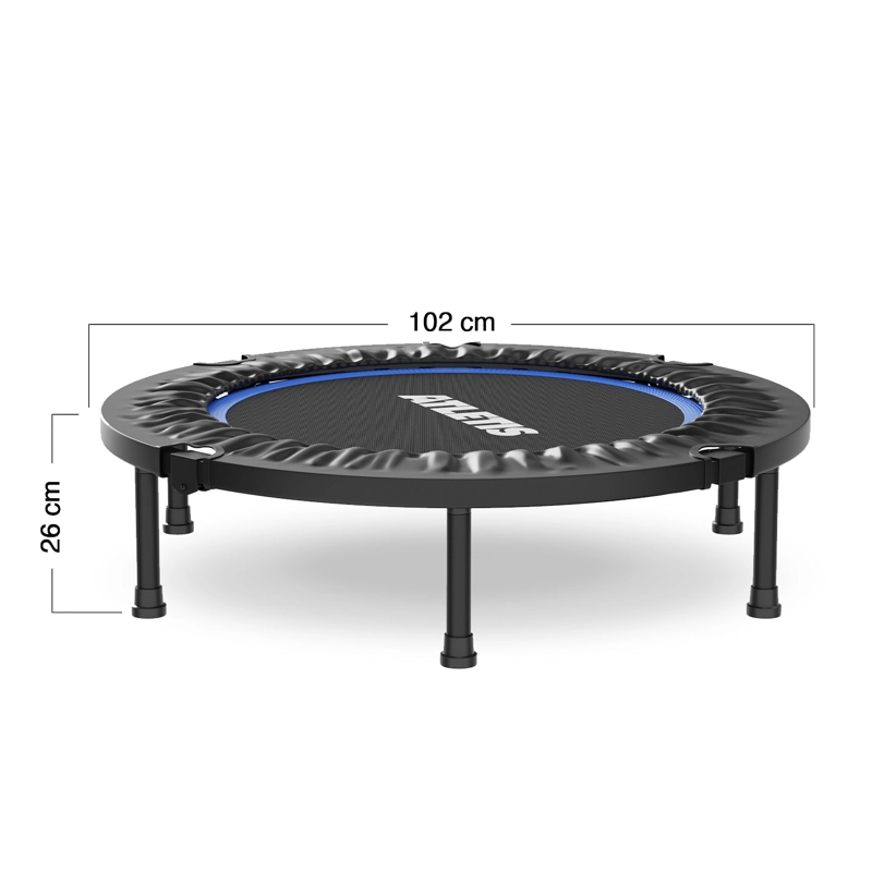 TRAMPOLÍN ATLETIS 1607650 1 METRO PLEGABLE FIT CAMA ELÁSTICA PLATEADO - 5