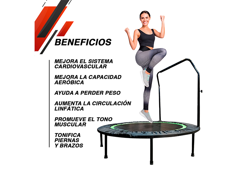 TRAMPOLÍN ATLETIS 1.2 M CON SOPORTE FIT CAMA ELÁSTICA - 2