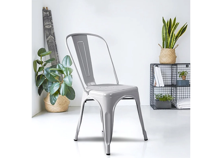 SILLAS NOVAHUS TOLIX METAL GRIS PACK 4 - 6