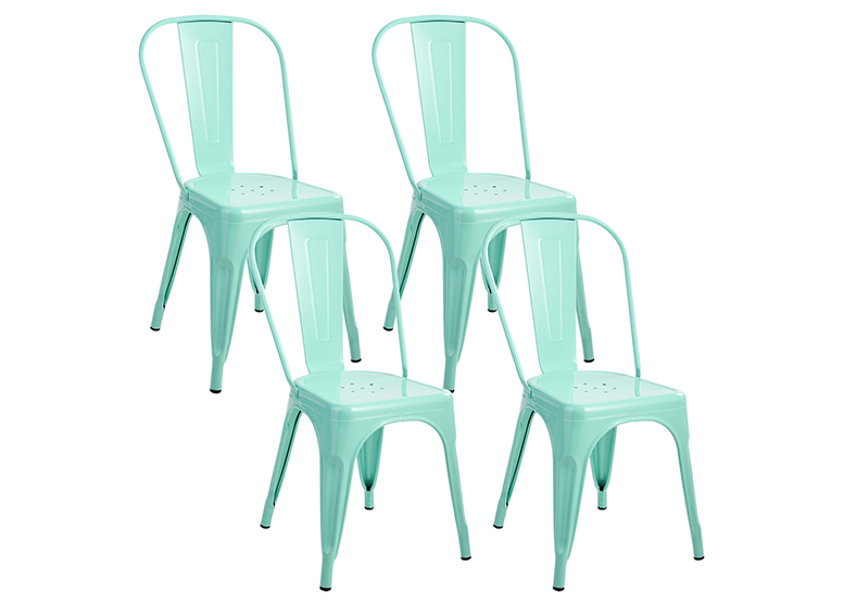PACK 4 SILLAS DE METAL TOLIX MENTA - 1