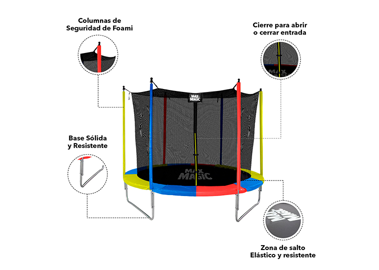 CAMA ELÁSTICA 183 CM (6 FT) AMARILLO - 4