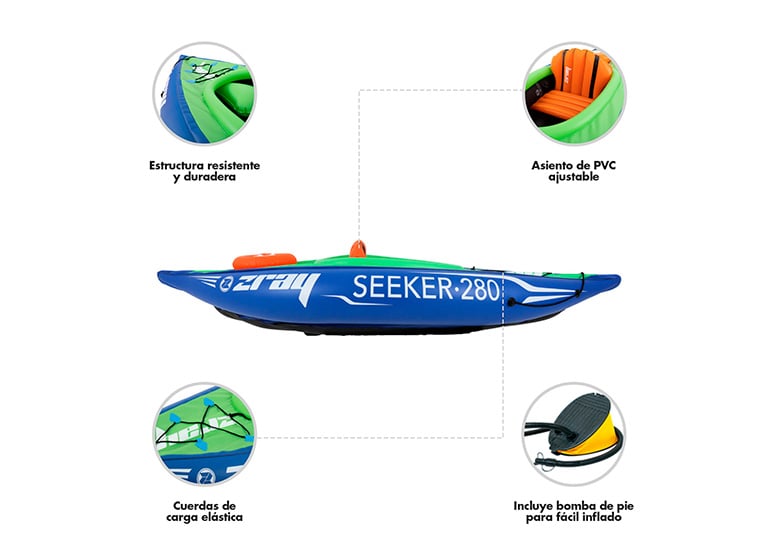 KAYAK ZRAY 1 PERSONA AZUL - 4