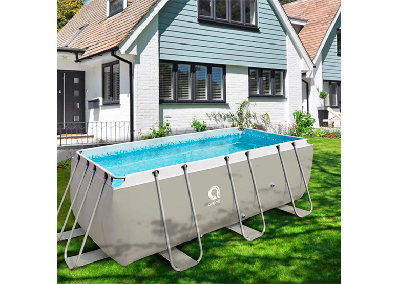 PISCINA CON FILTRO 8.870 LITROS GRIS - 6